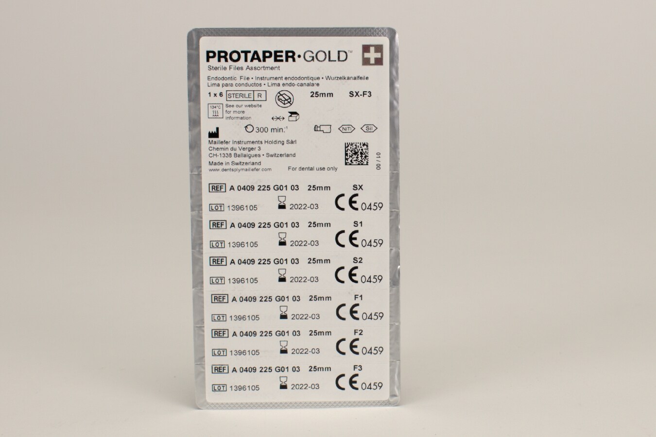 ProTaper Gold sortiment 25mm 6st