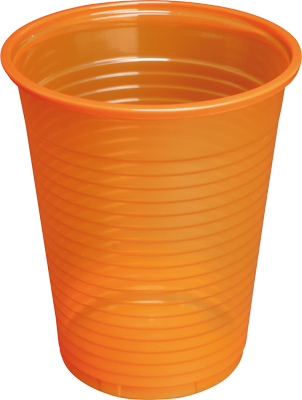 Plastbägare Monoart Orange 180ml 1000st