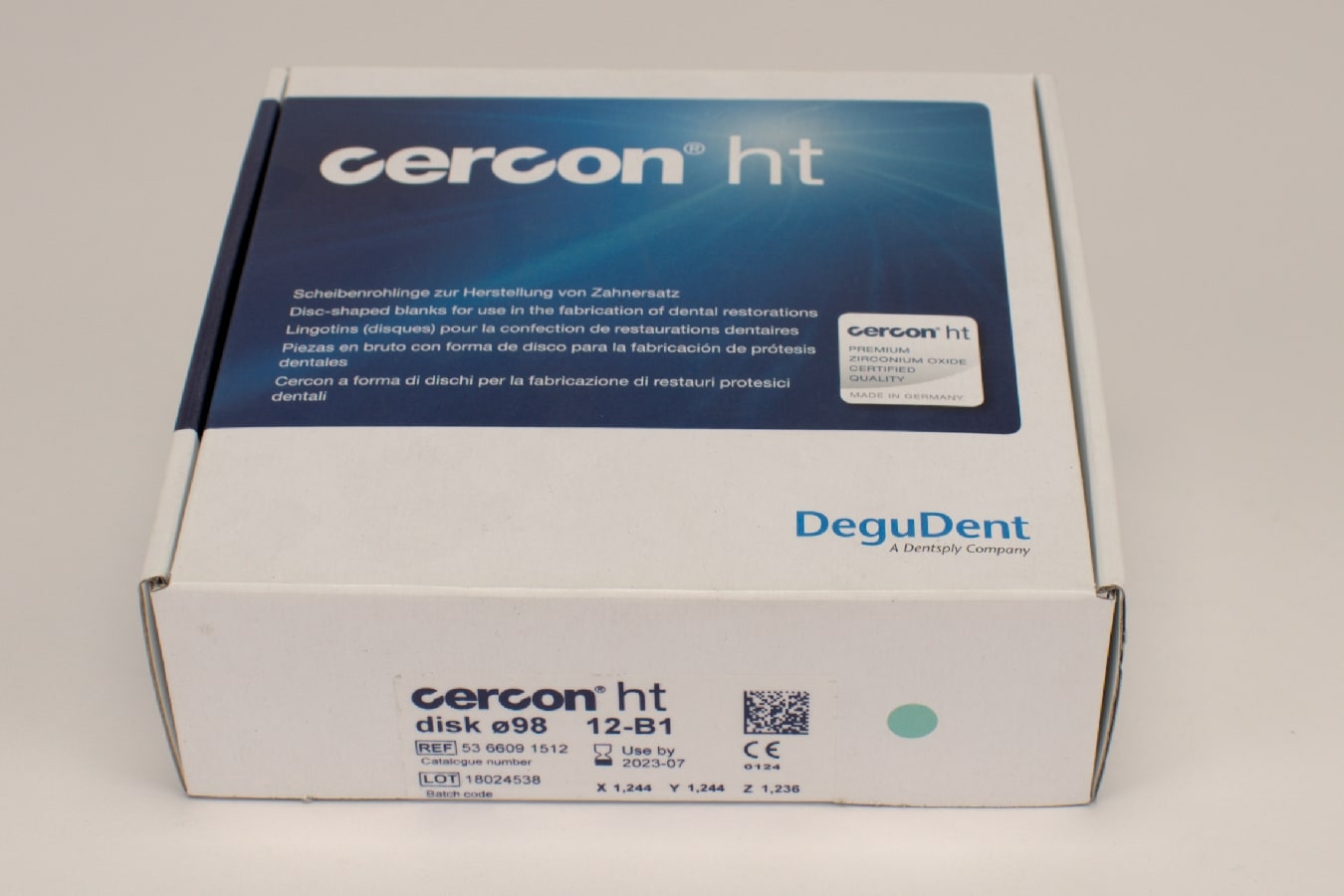 Cercon ht disk B1 ø98 x 12mm