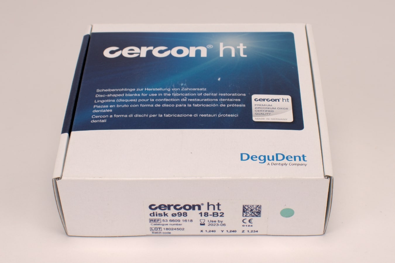 Cercon ht disk B2 ø98 x 18mm