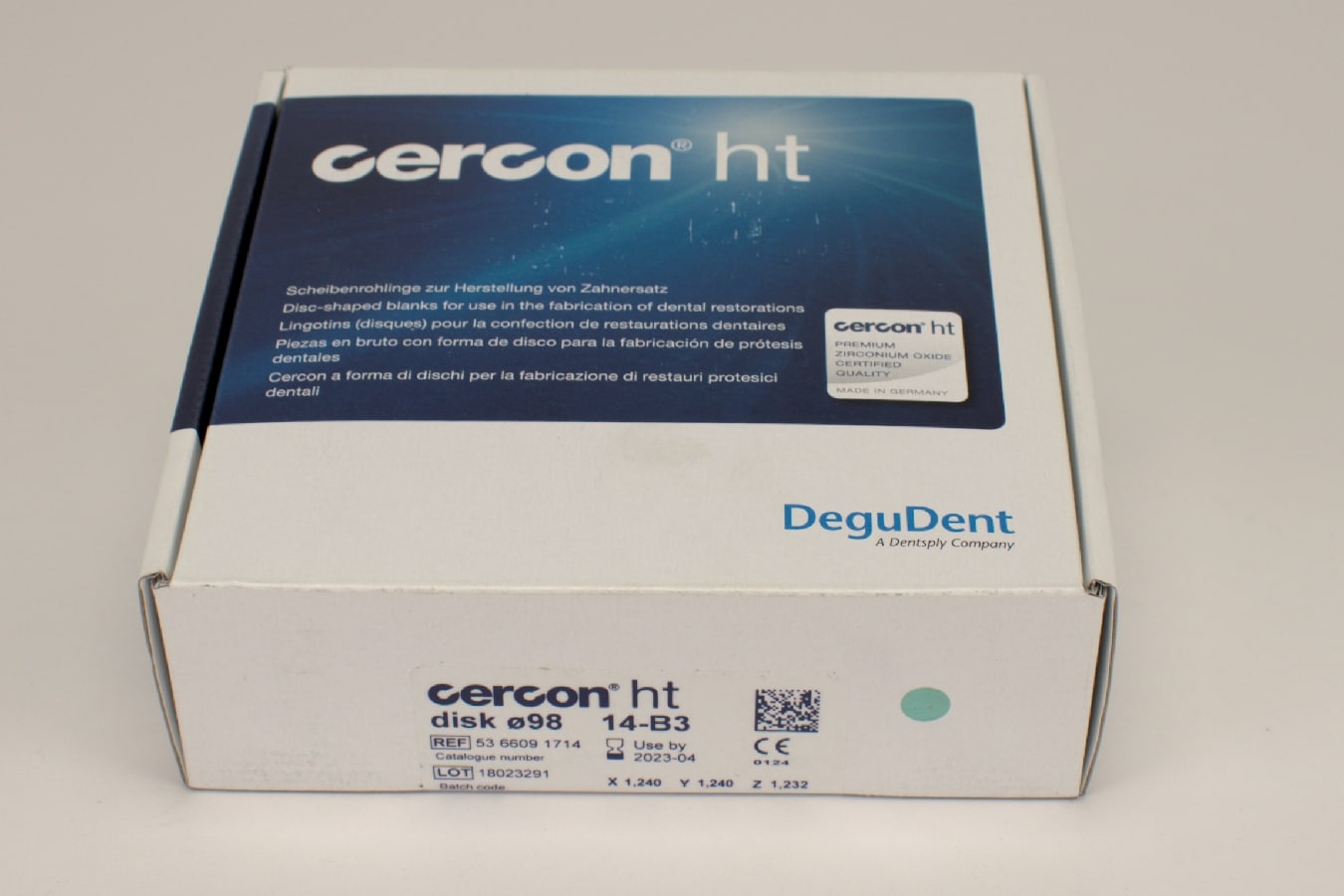 Cercon ht disk B3 ø98 x 14mm