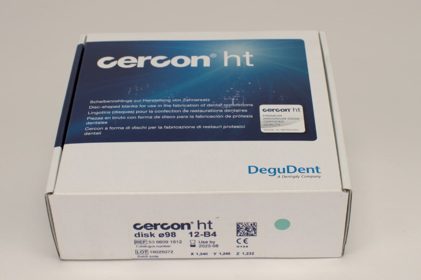 Cercon ht disk B4 ø98 x 12mm