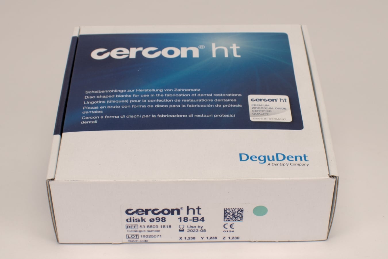 Cercon ht disk B4 ø98 x 18mm