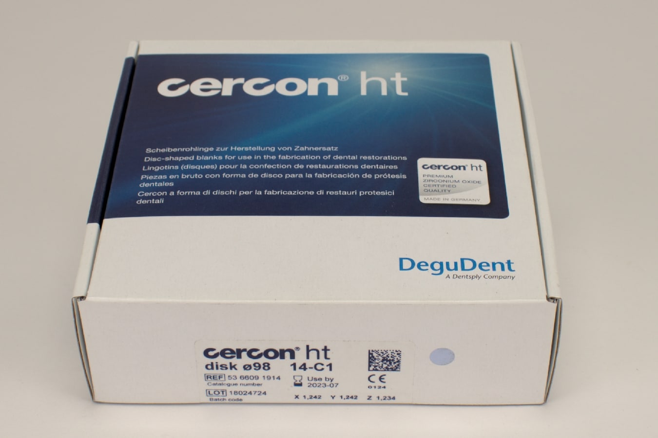Cercon ht disk C1 ø98 x 14mm