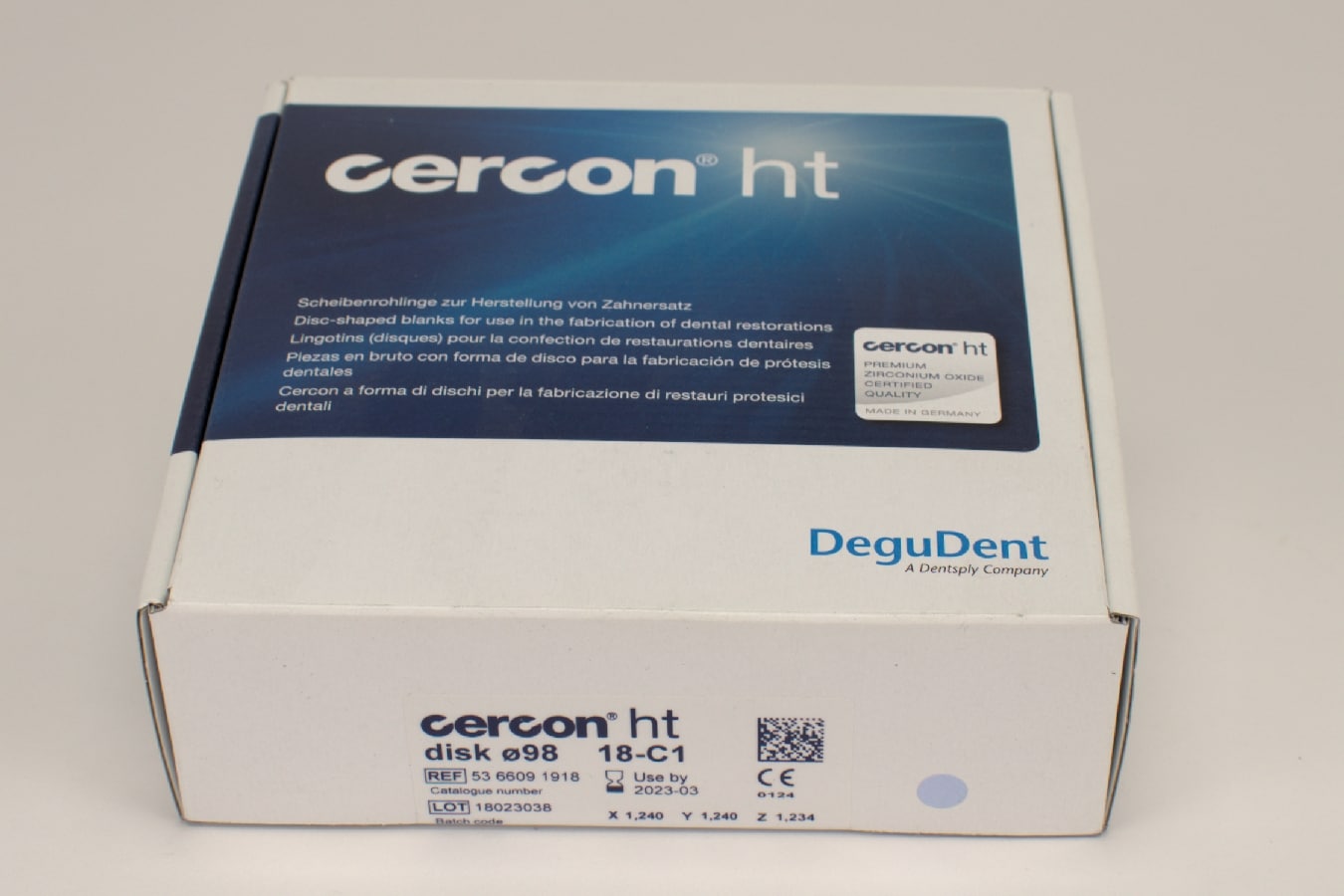 Cercon ht disk C1 ø98 x 18mm