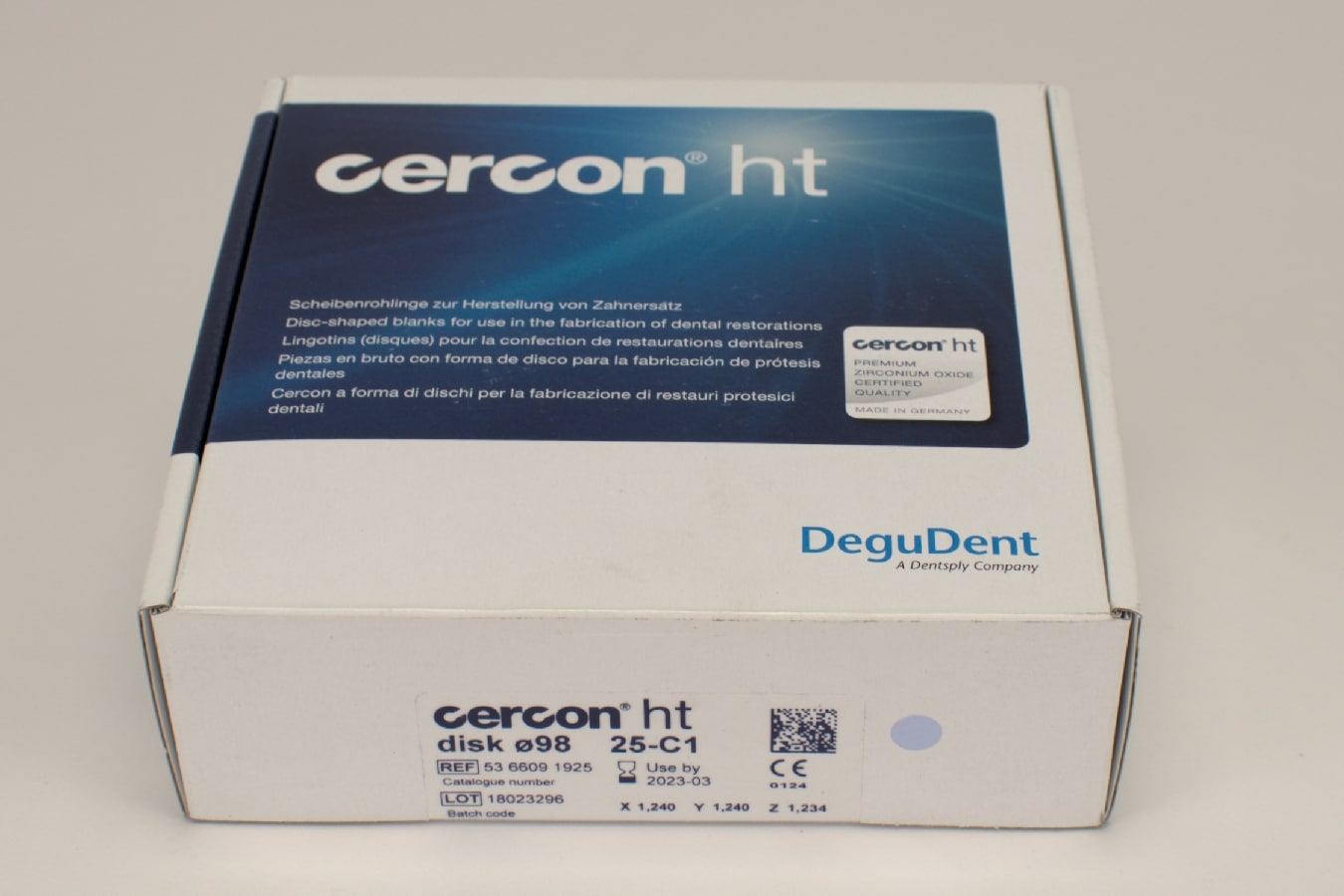 Cercon ht disk C1 ø98 x 25mm