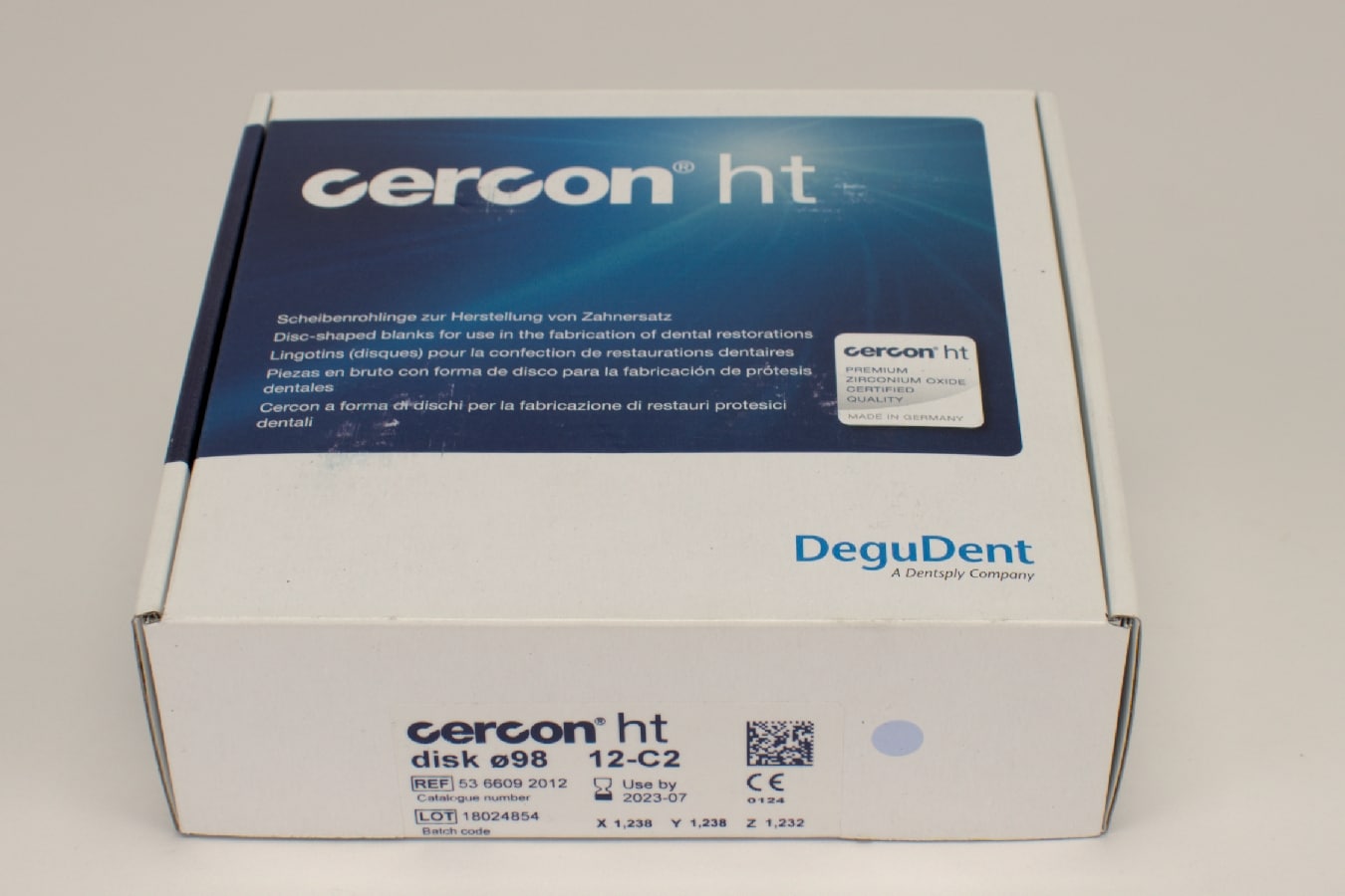 Cercon ht disk C2 ø98 x 12mm