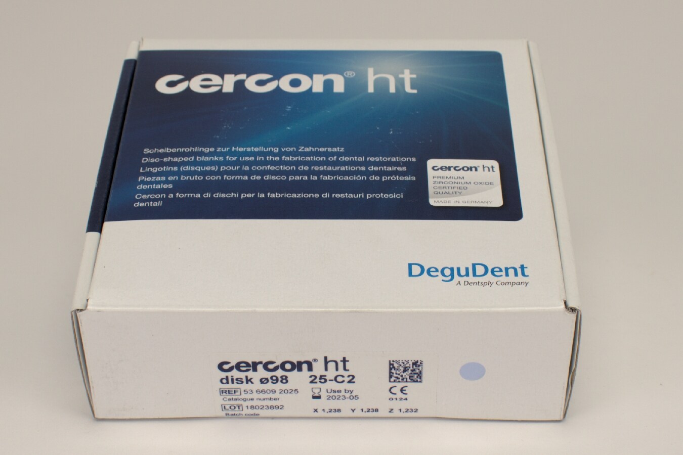 Cercon ht disk C2 ø98 x 25mm