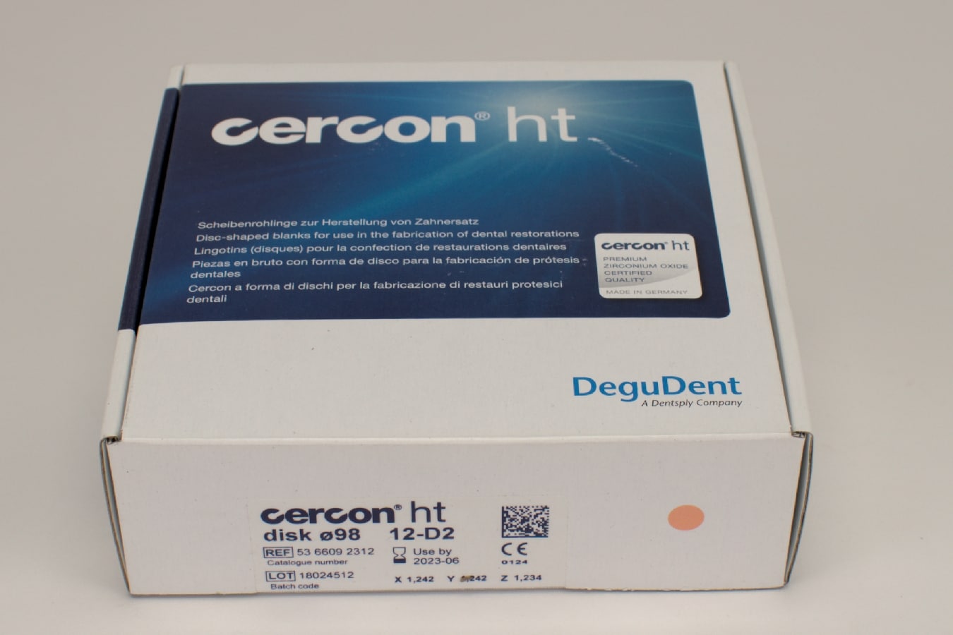 Cercon ht disk D2 ø98 x 12mm
