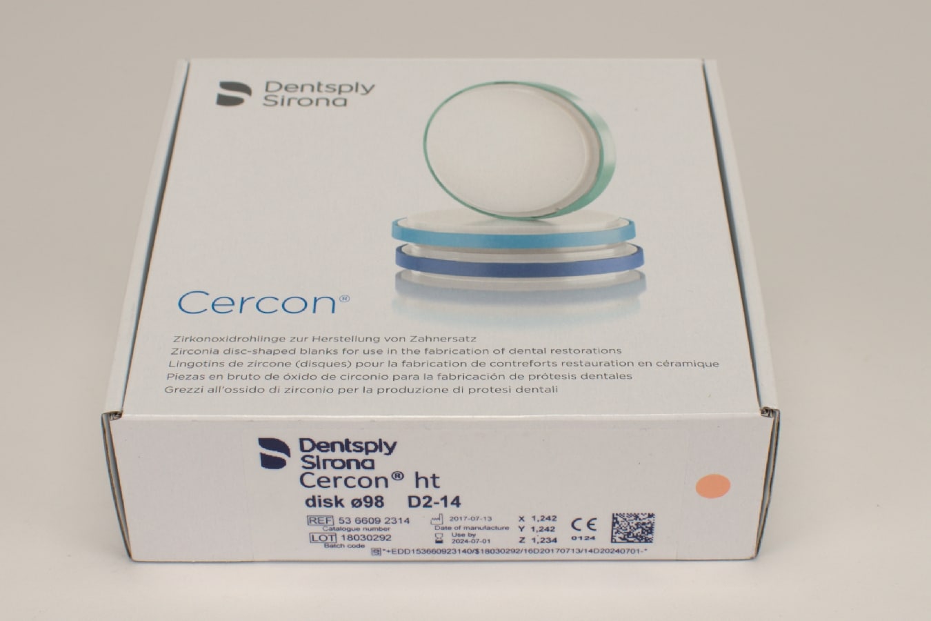 Cercon ht disk D2 ø98 x 14mm