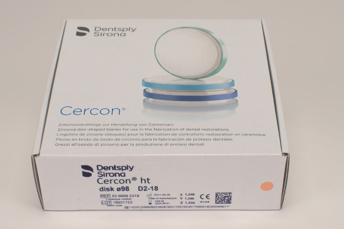 Cercon ht disk D2 ø98 x 18mm