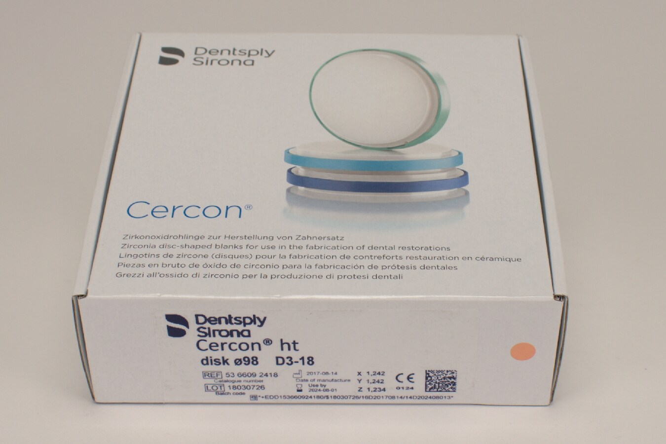 Cercon ht disk D3 ø98 x 18mm