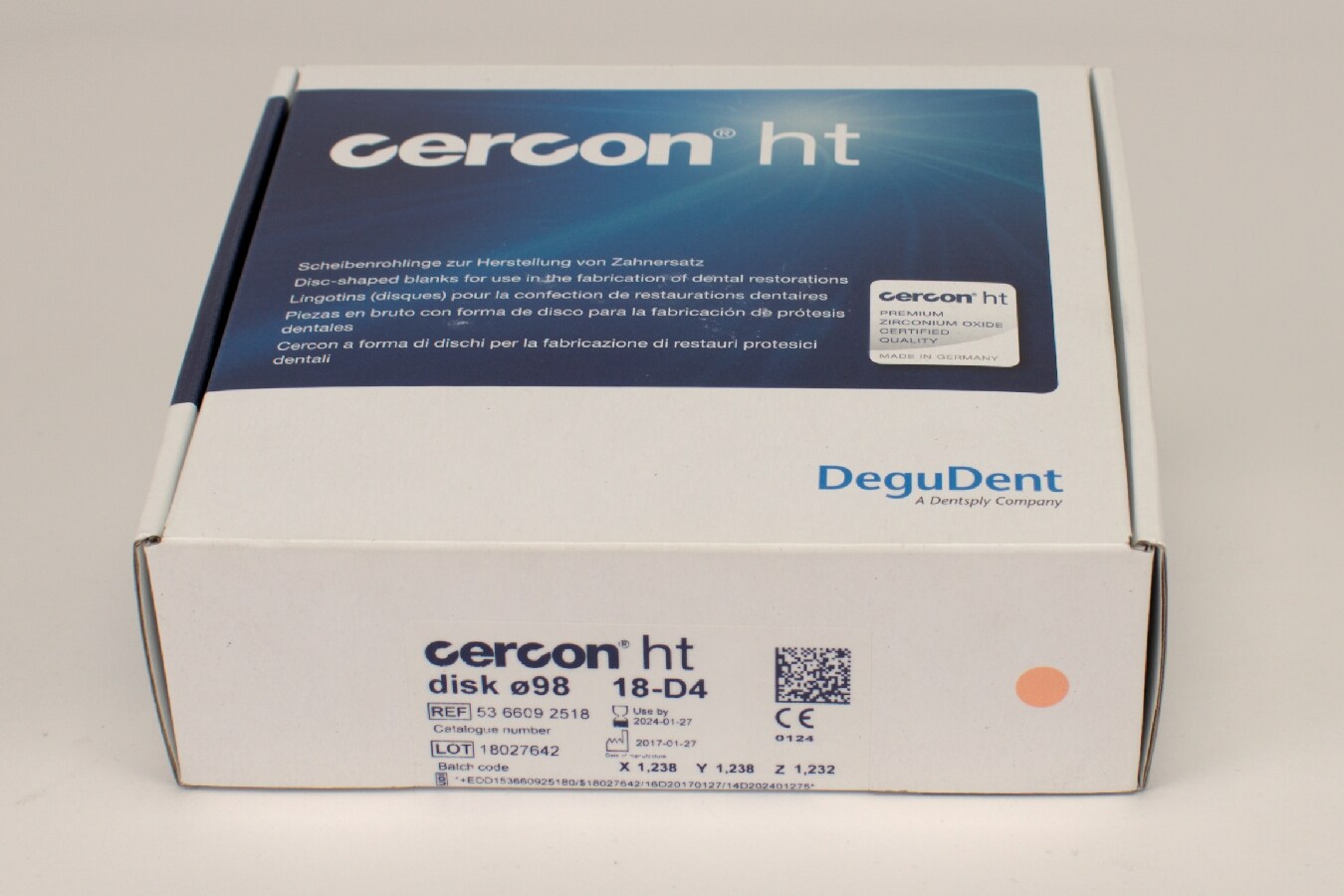 Cercon ht disk D4 ø98 x 18mm
