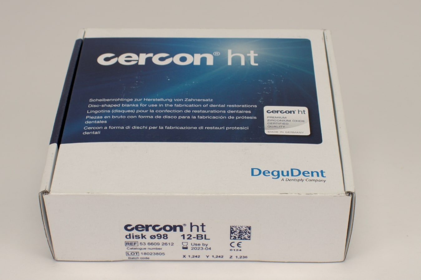 Cercon ht disk BL ø98 x 12mm