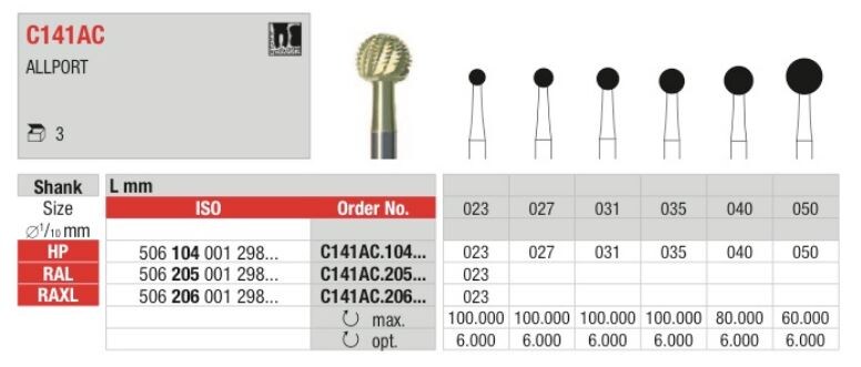 Vst Kirurgiborr C141AC 205 023 L 3st