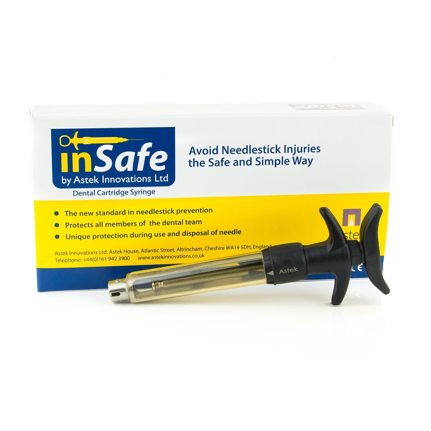 InSafe Spruta "harpun" T-grepp 1,8ml