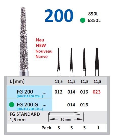 Fg Diamantborr 200 014 5st