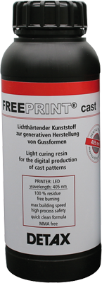 Freeprint cast 385 UV red 500g