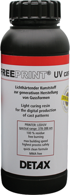 Freeprint cast 385 UV red 500g