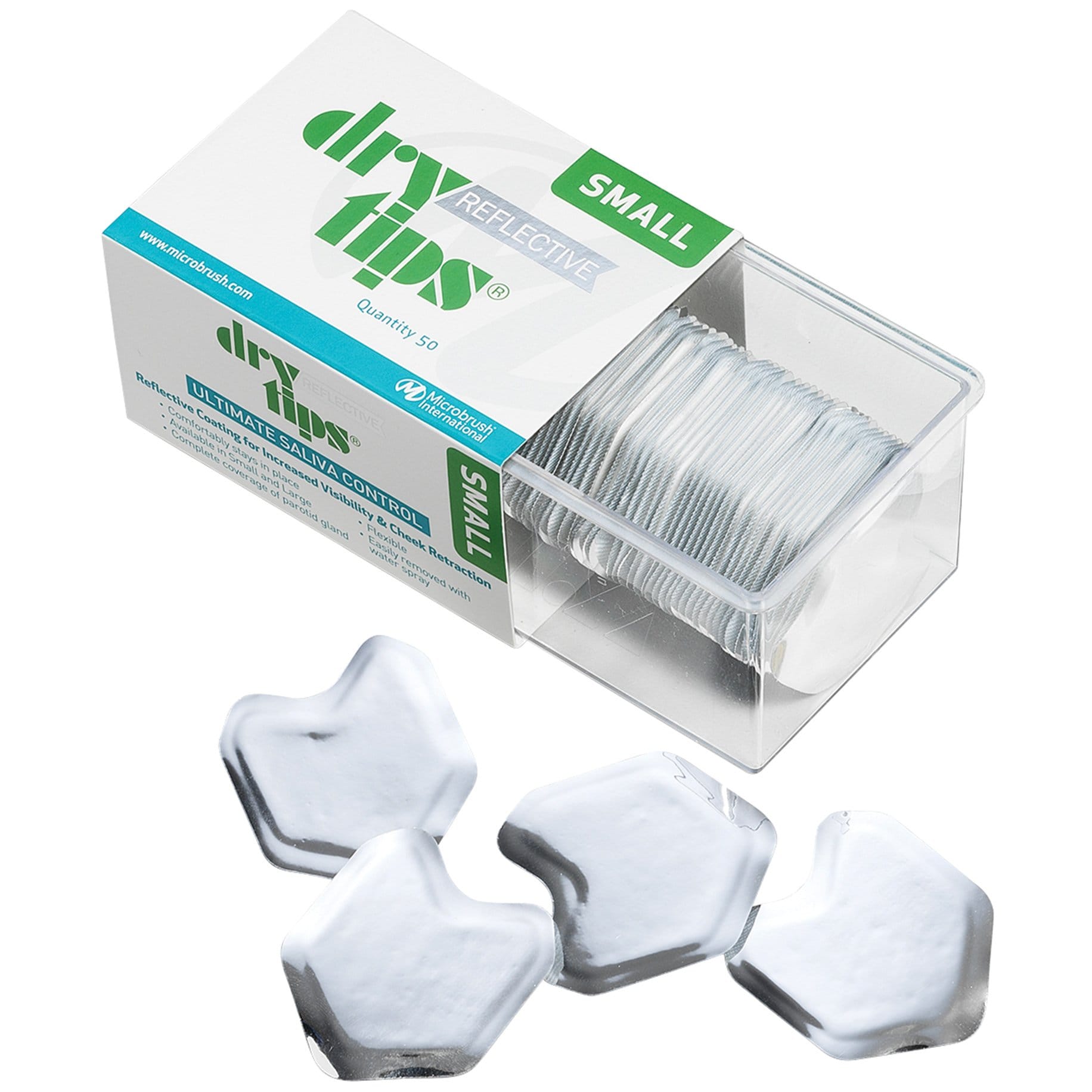 DryTips Reflective Small Grön 50st