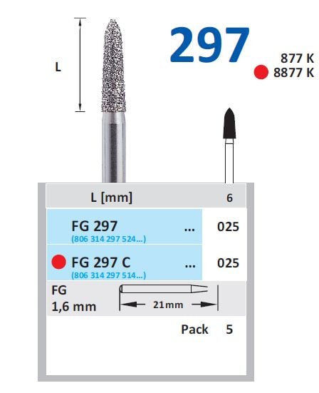 Fg Diamantborr 297 025 C fin 5st