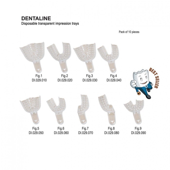 Avtryckssked engångs Dentaline UK Large 10st