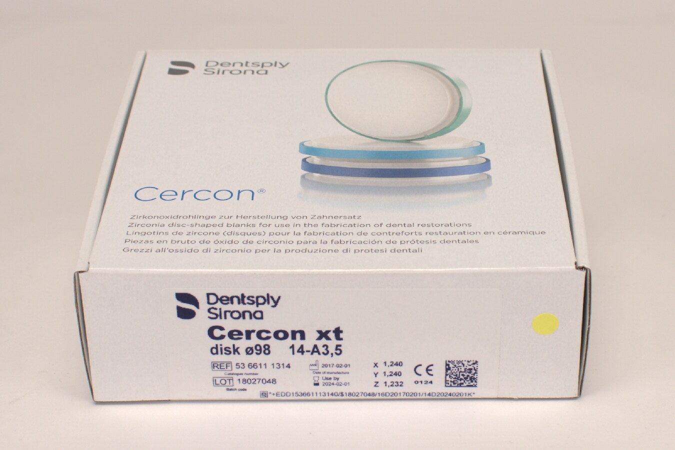 Cercon xt A3,5 disk 98x14mm