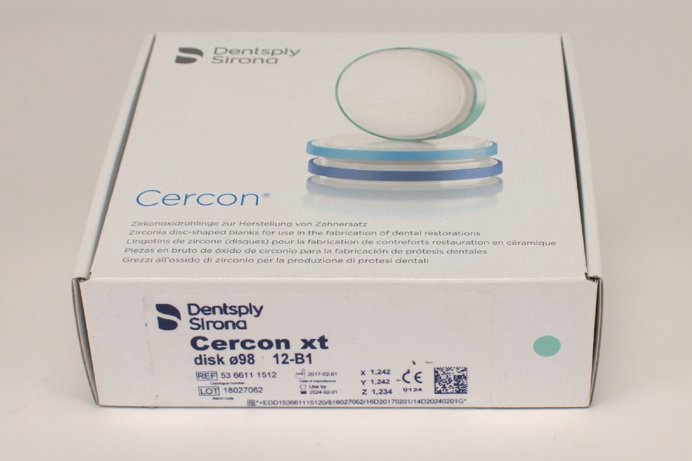 Cercon xt B1 disk 98x12mm