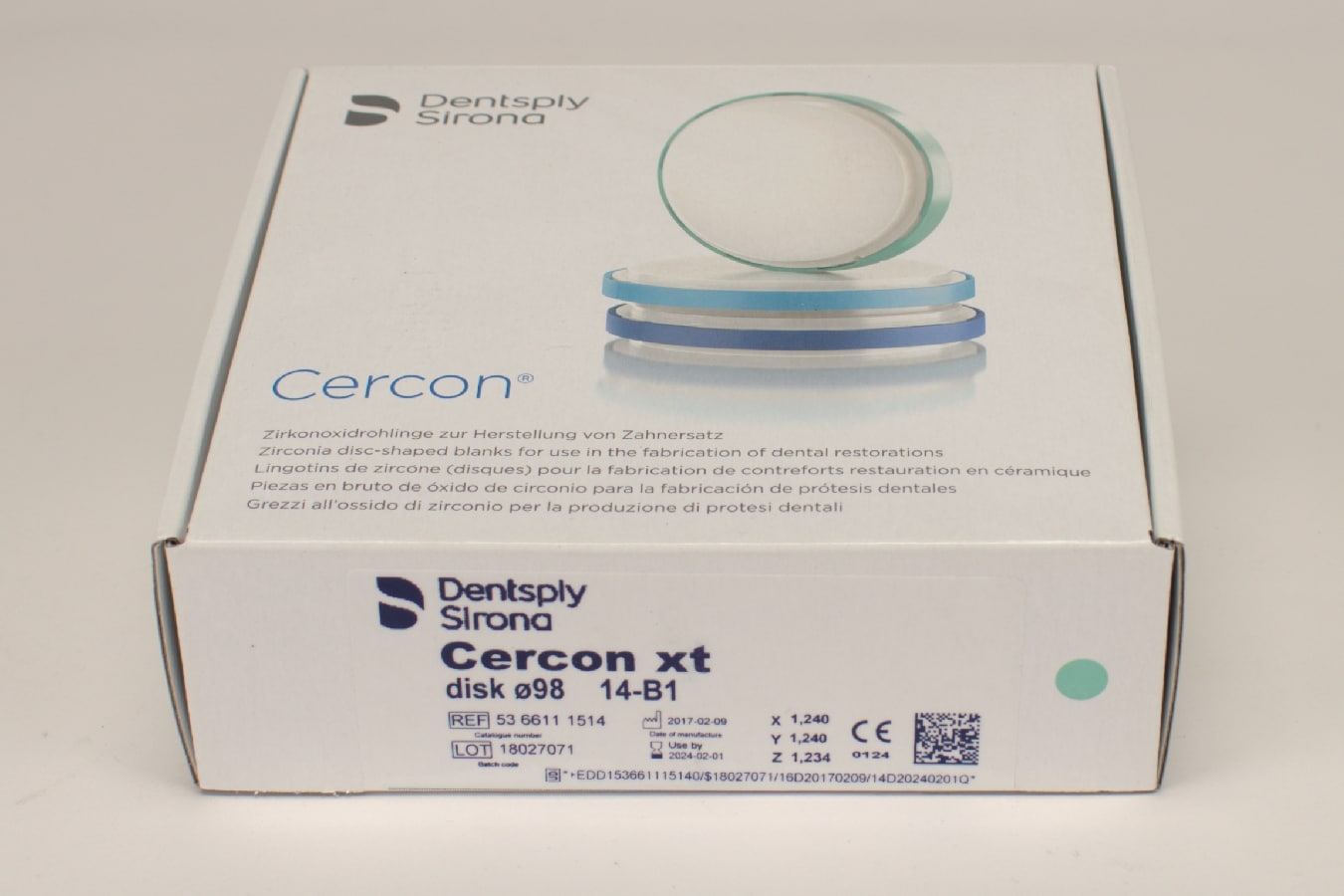 Cercon xt B1 disk 98x14mm