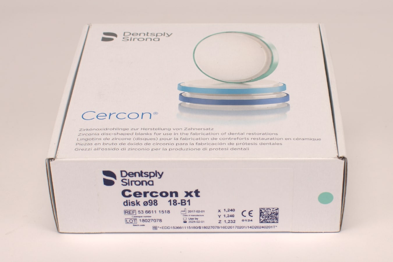 Cercon xt B1 disk 98x18mm