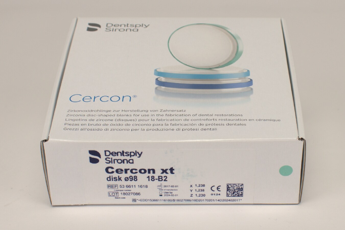 Cercon xt B2 disk 98x18mm