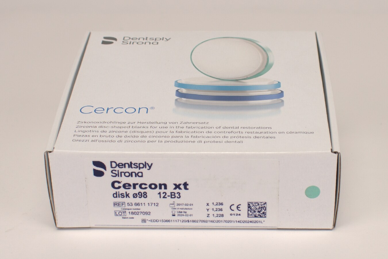 Cercon xt B3 disk 98x12mm