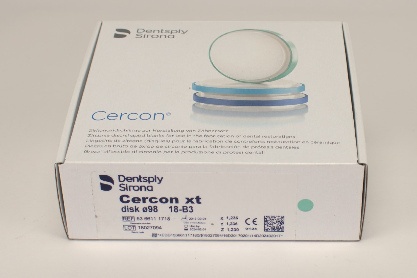 Cercon xt B3 disk 98x18mm