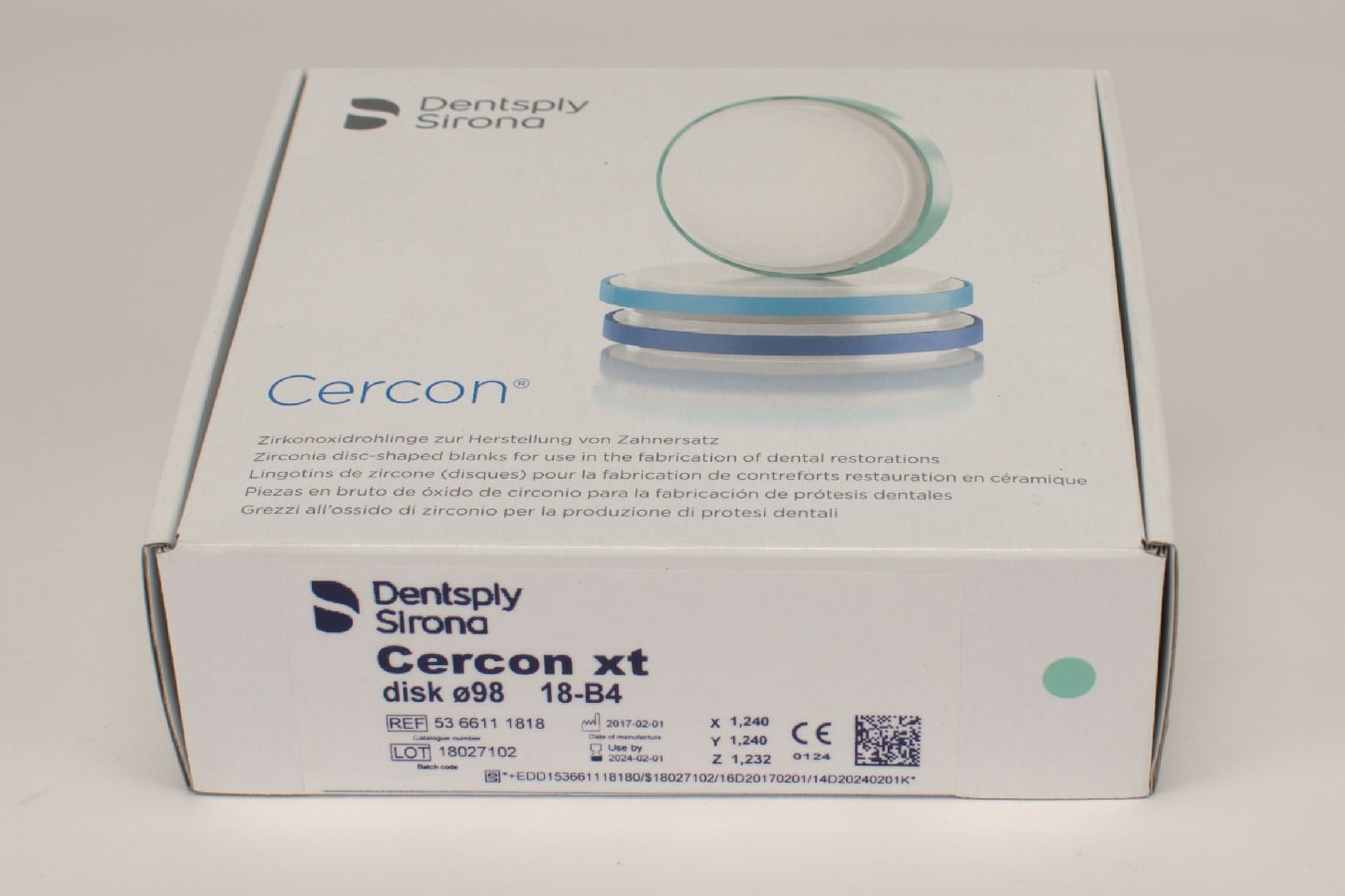 Cercon xt B4 disk 98x18mm