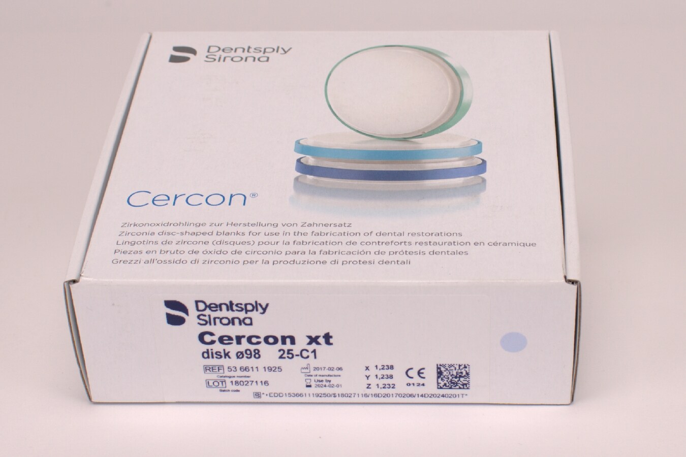 Cercon xt C1 disk 98x25mm