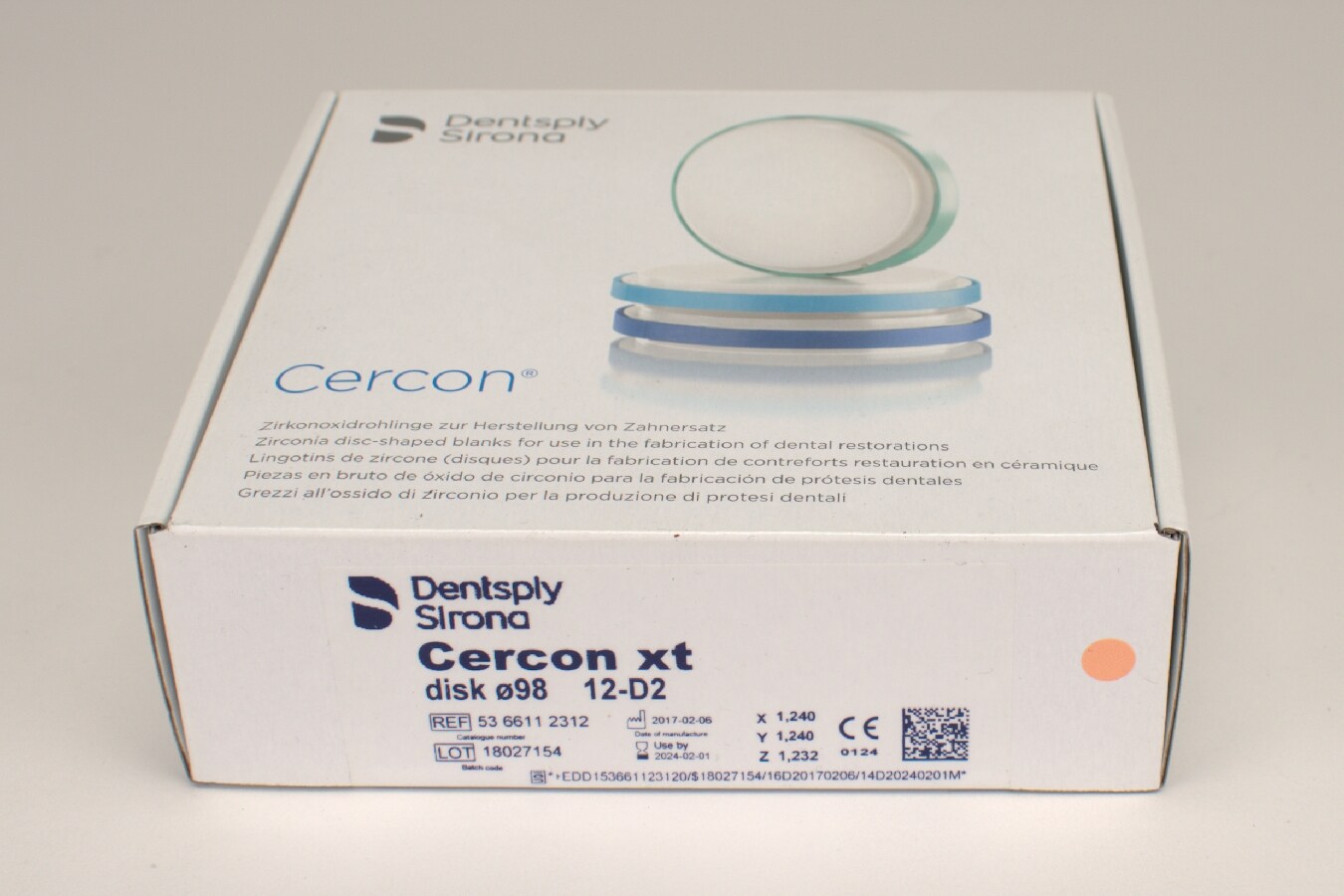Cercon xt D2 disk 98x12mm