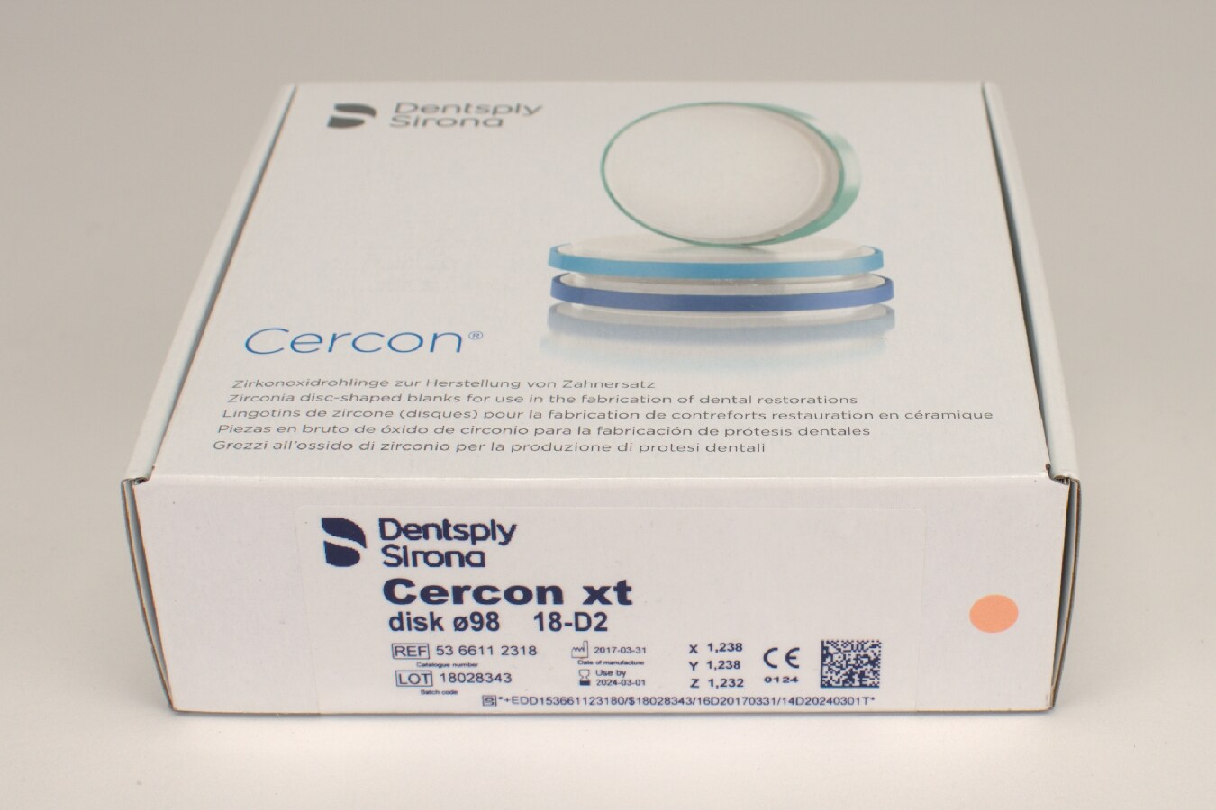 Cercon xt D2 disk 98x18mm