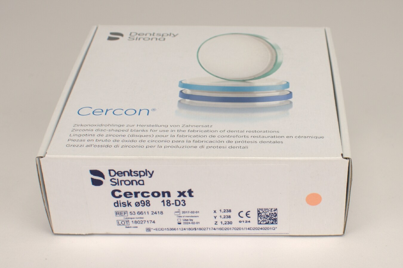 Cercon xt D3 disk 98x18mm