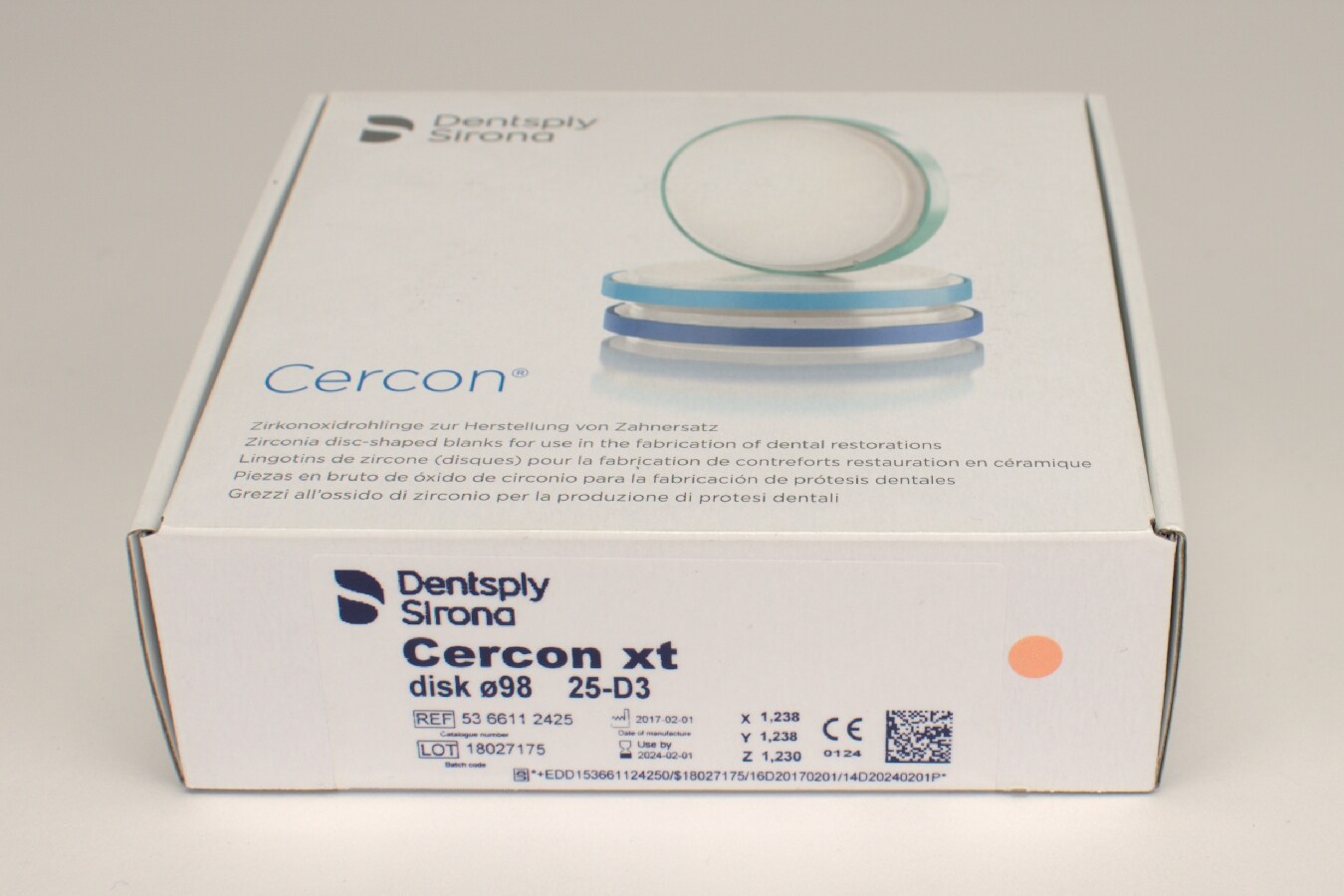 Cercon xt D3 disk 98x25mm