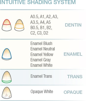 Mosaic Färgskala Shade Guide