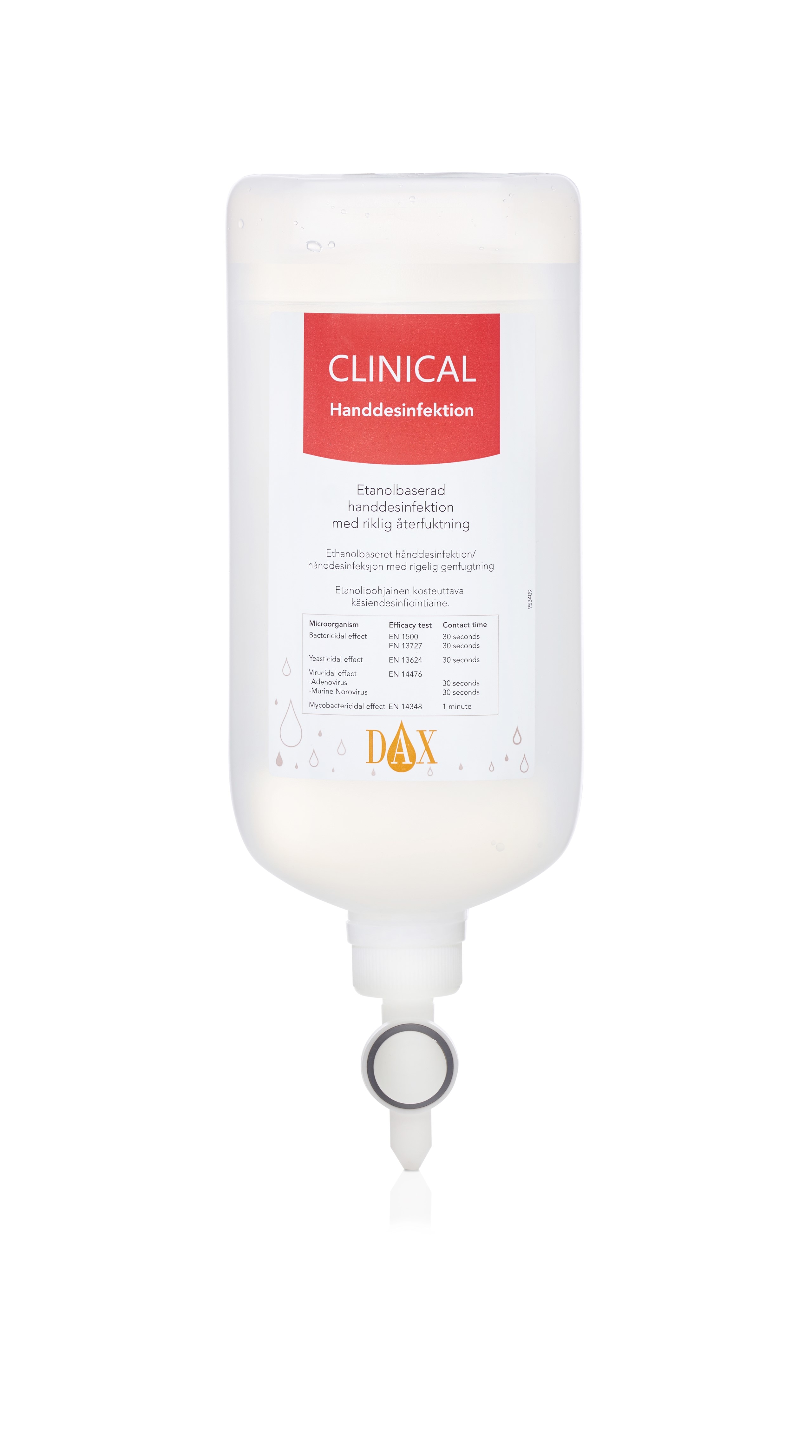 DAX Clinical Handdesinfektion 1000ml DP-flaska