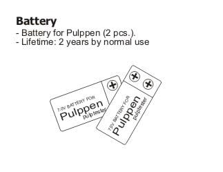 Pulppen Batteri 2st