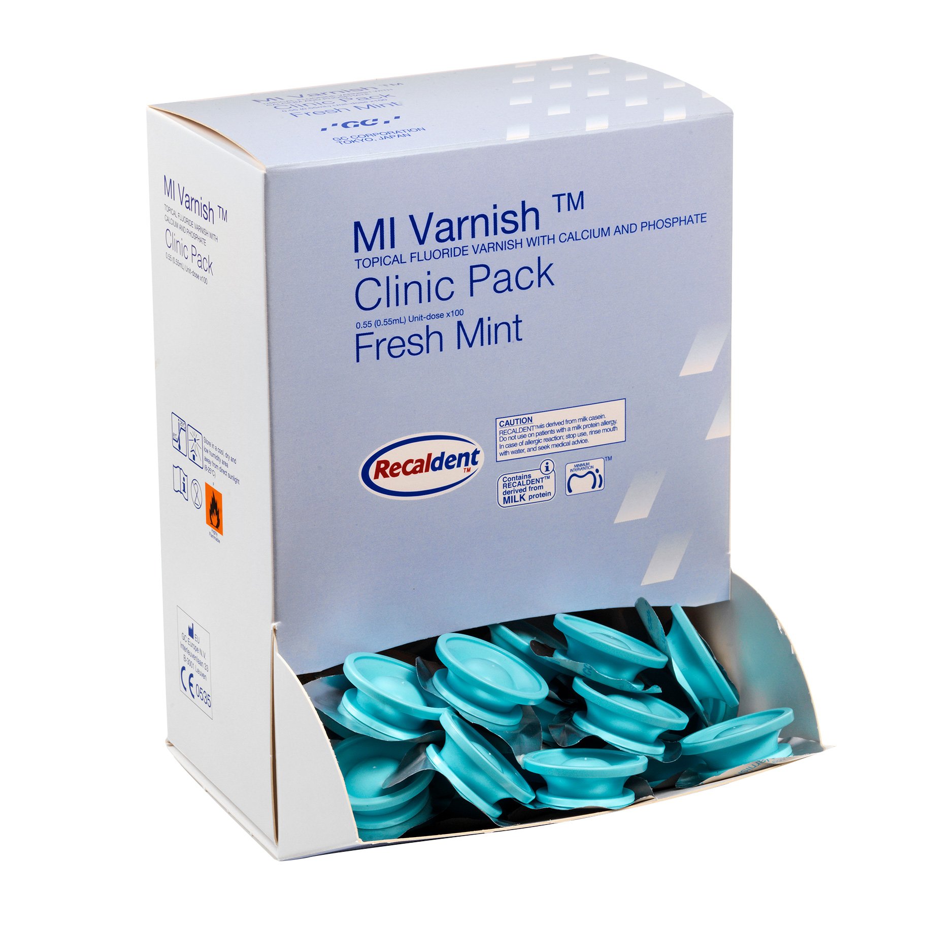 MI Varnish Mint 100x0,4ml + 100 borstar