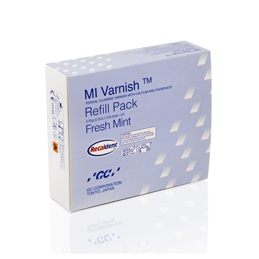 MI Varnish Mint 35x0,4ml + 50 borstar