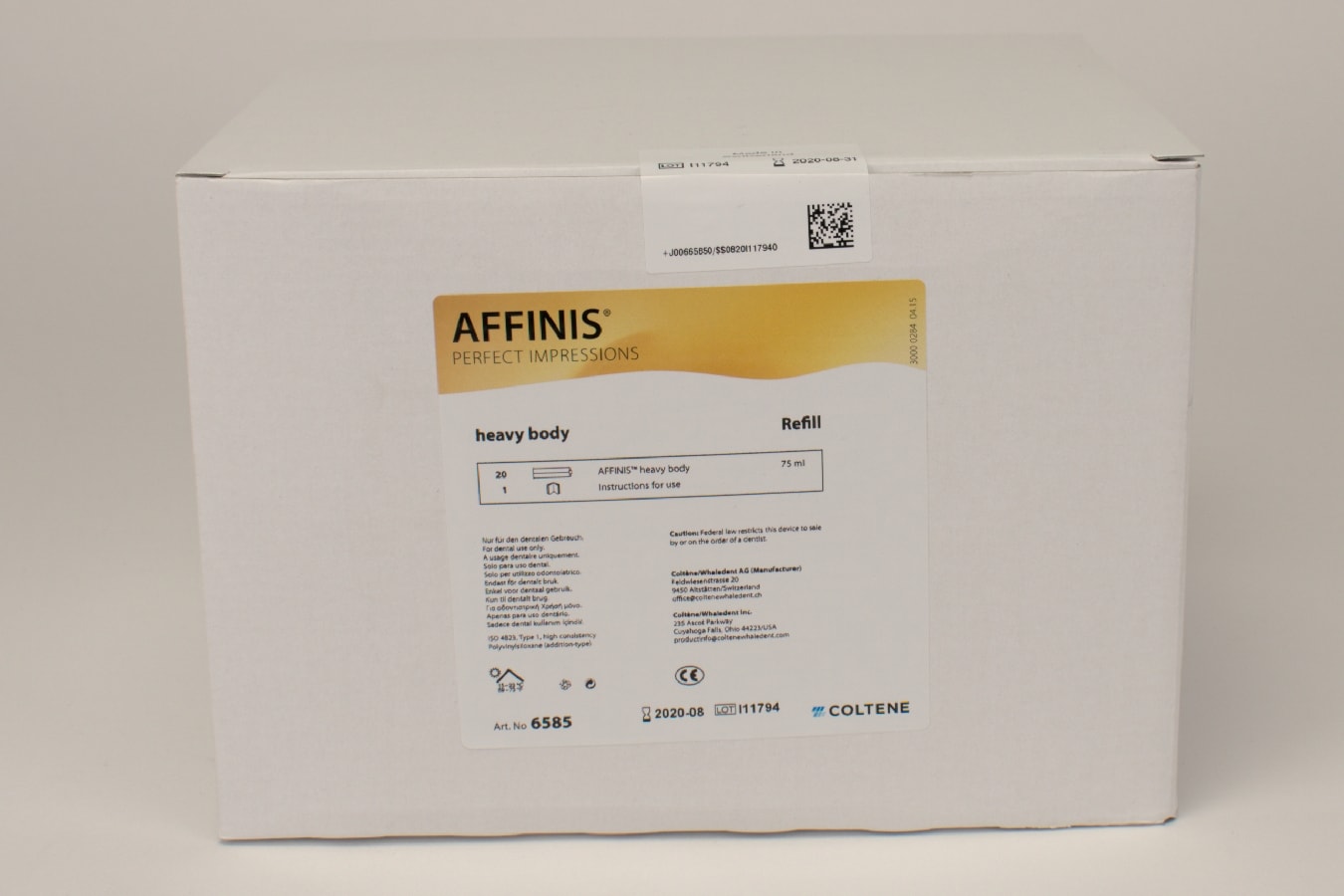 Affinis heavy body 20x50ml