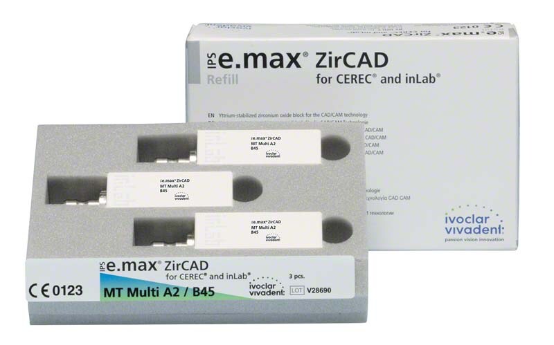 IPS e.max ZirCAD MT Multi B45-A3 3st