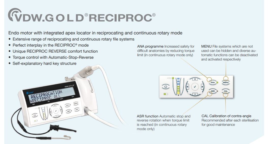 VDW GOLD Reciproc endomotor Promo Bundle