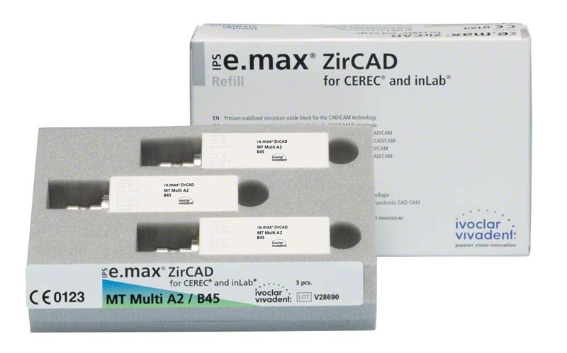 IPS e.max ZirCAD MT Multi B45-D2 3st