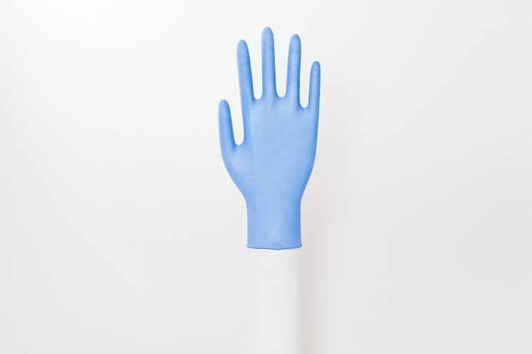 Handske Dermagrip Nitril blå S 100st