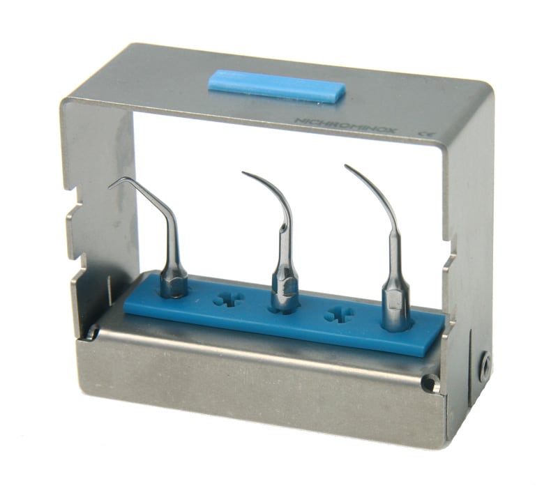 Sterilisationsbox för t.ex ultraljudsspetsar blå